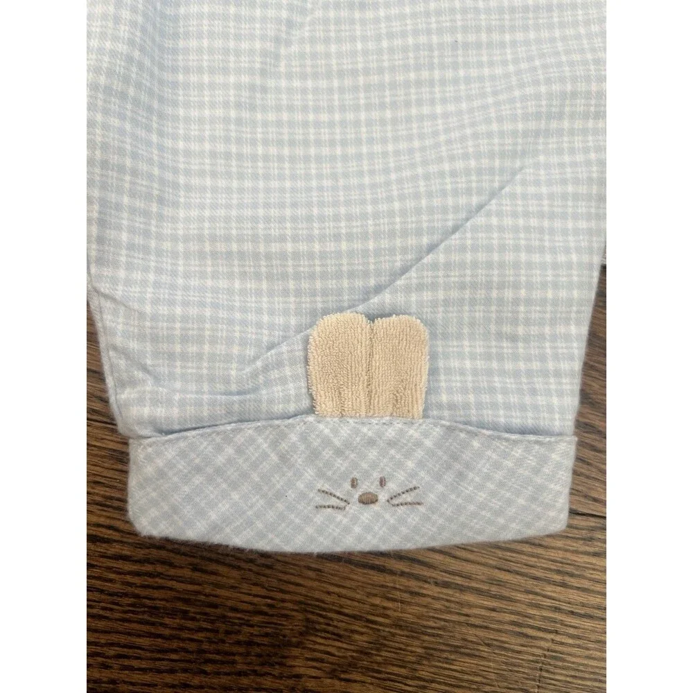 Absorba Baby Boys 2 Pc Bunny Outfit Set Blue White 9M NWT Neiman Marcus